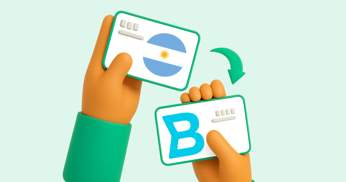 Pasar Transferencia bancaria Argentina a Bre-B