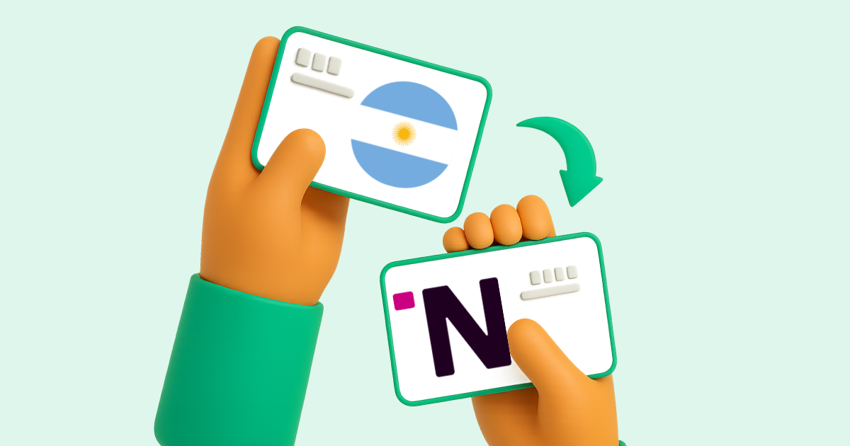 Pasar Transferencia bancaria Argentina a Nequi