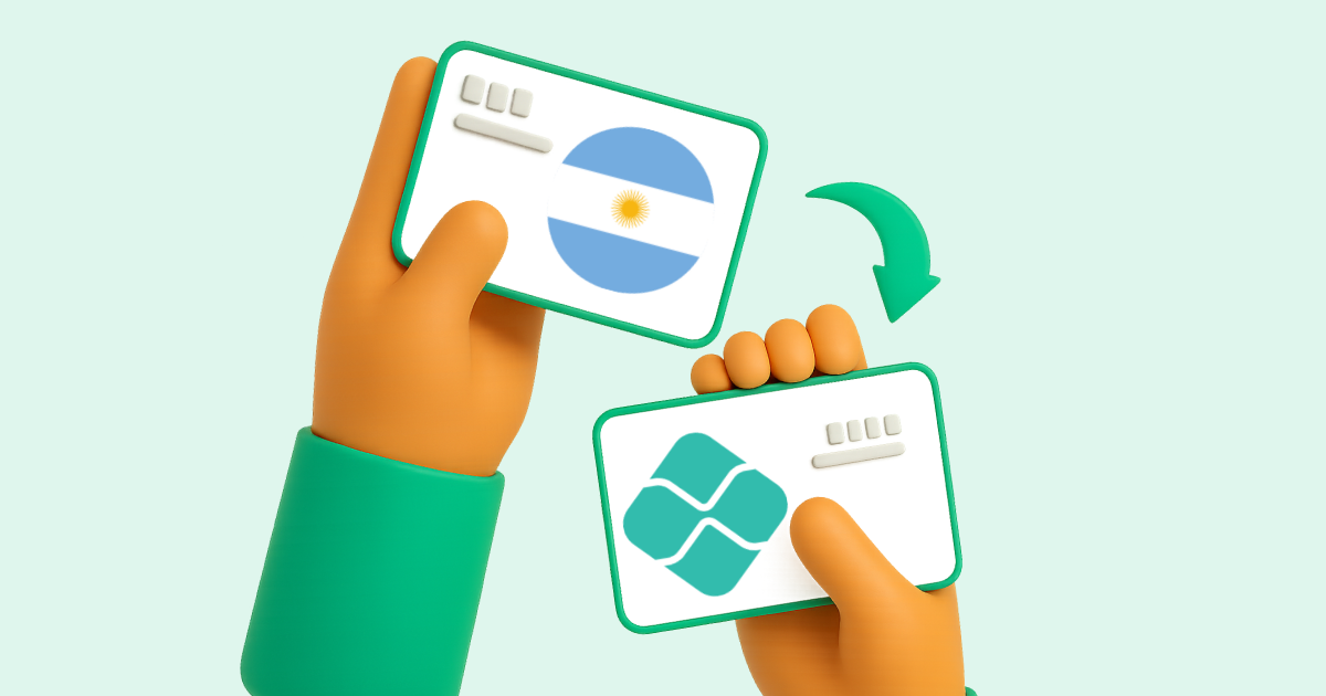 Pasar Transferencia bancaria Argentina a Pix Brasil
