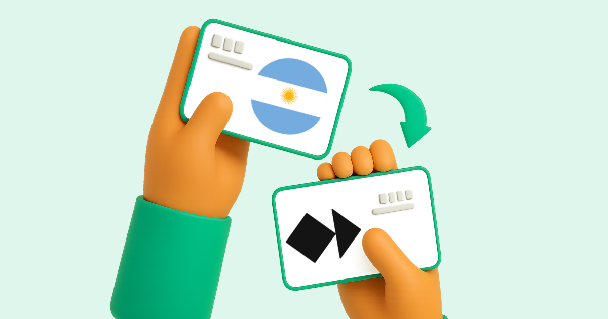 Pasar Transferencia bancaria Argentina a Skrill