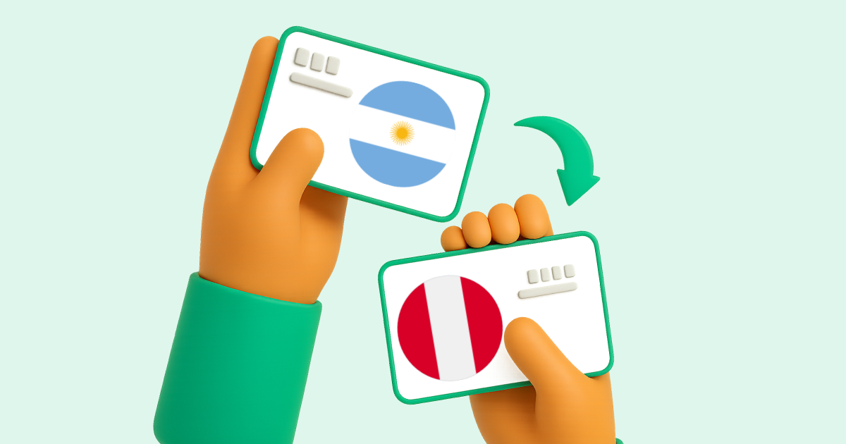 Pasar Transferencia bancaria Argentina a Transferencia bancaria Perú