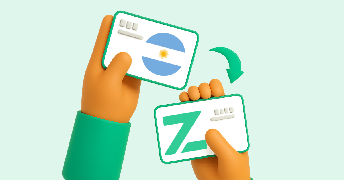 Pasar Transferencia bancaria Argentina a Zinli