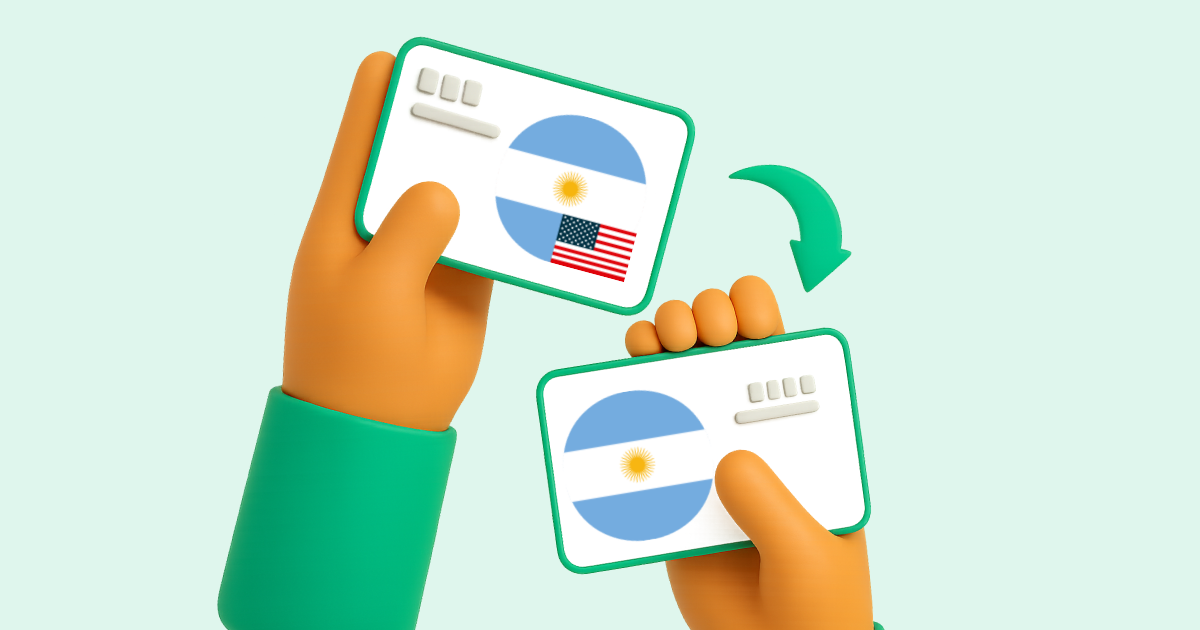 Pasar Transferencia bancaria Argentina en dólares a Transferencia bancaria Argentina