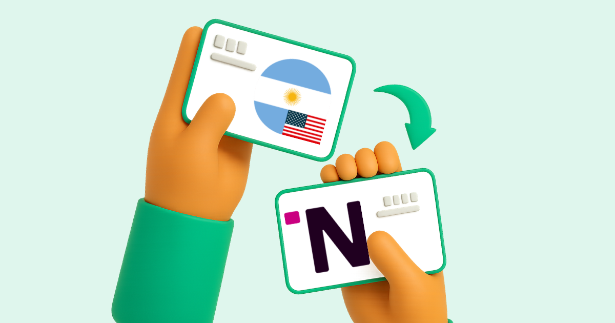 Pasar Transferencia bancaria Argentina en dólares a Nequi