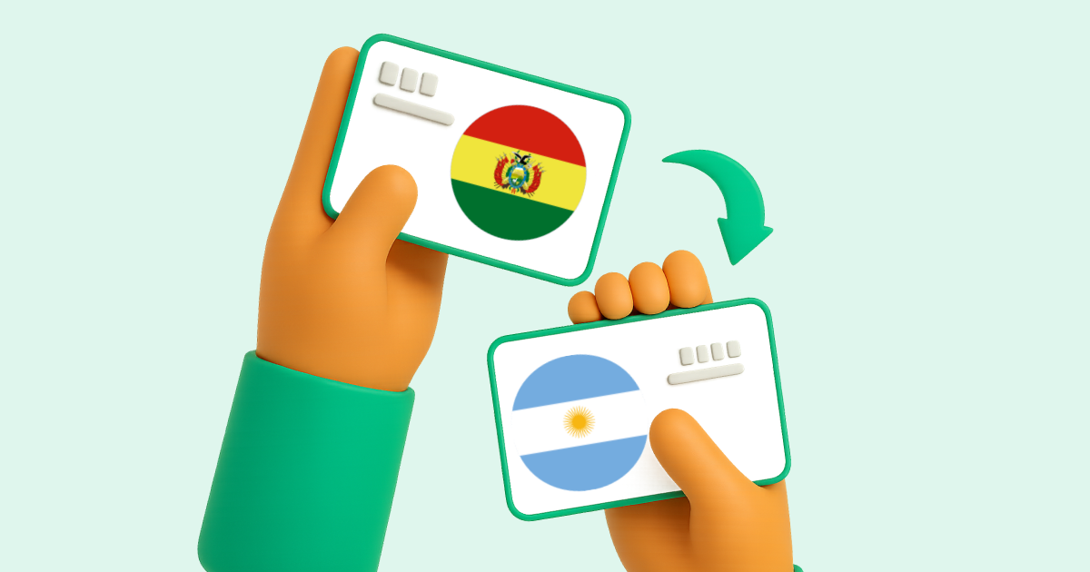 Pasar Transferencia Bancaria Bolivia a Transferencia bancaria Argentina