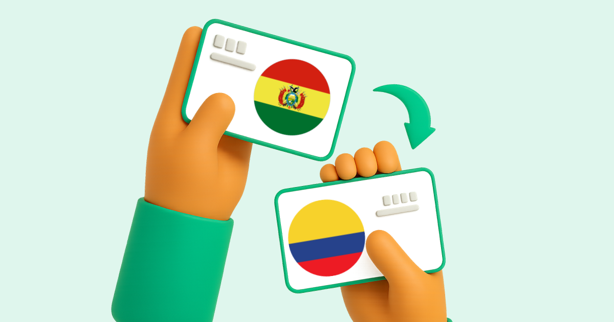 Pasar Transferencia Bancaria Bolivia a Transferencia bancaria Colombia
