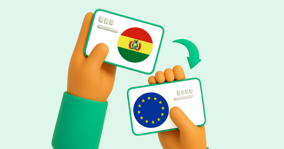 Pasar Transferencia Bancaria Bolivia a Transferencia bancaria Europa