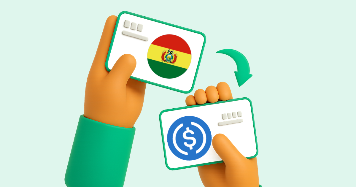 Pasar Transferencia Bancaria Bolivia a USDC (USD Coin)