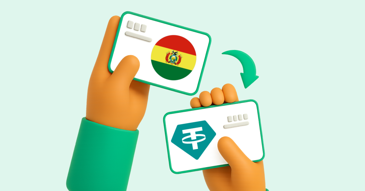 Pasar Transferencia Bancaria Bolivia a Tether USDT