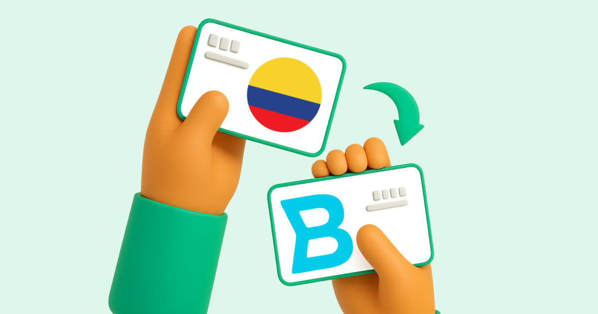Pasar Transferencia bancaria Colombia a Bre-B