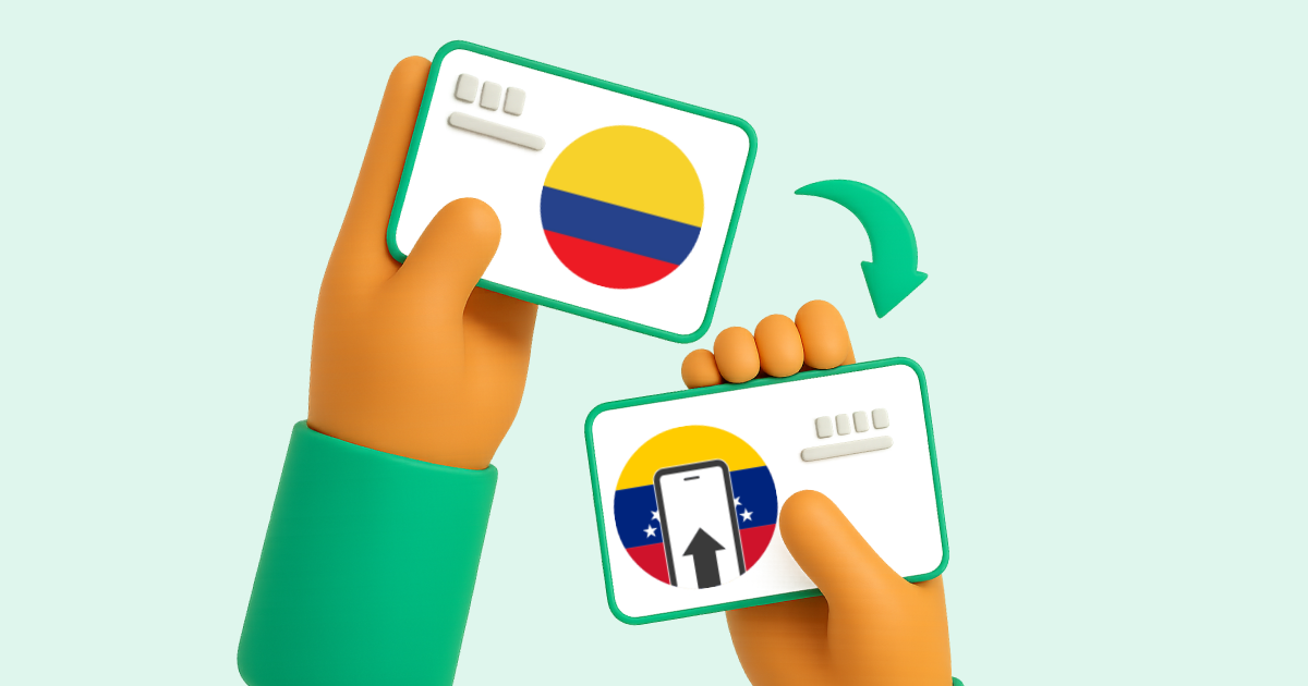 Pasar Transferencia bancaria Colombia a Pago Móvil Venezuela