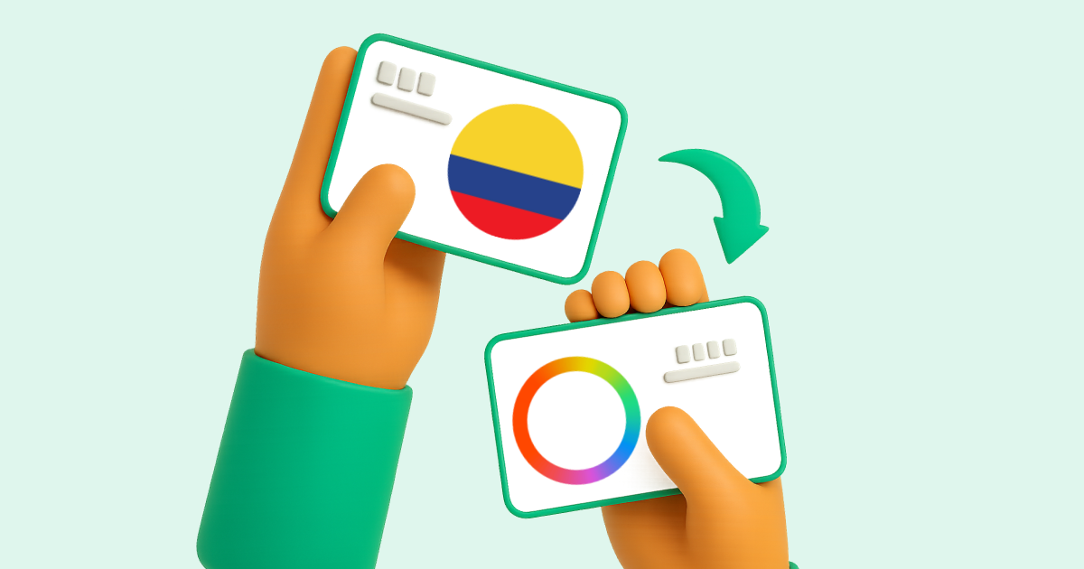 Pasar Transferencia bancaria Colombia a Payoneer