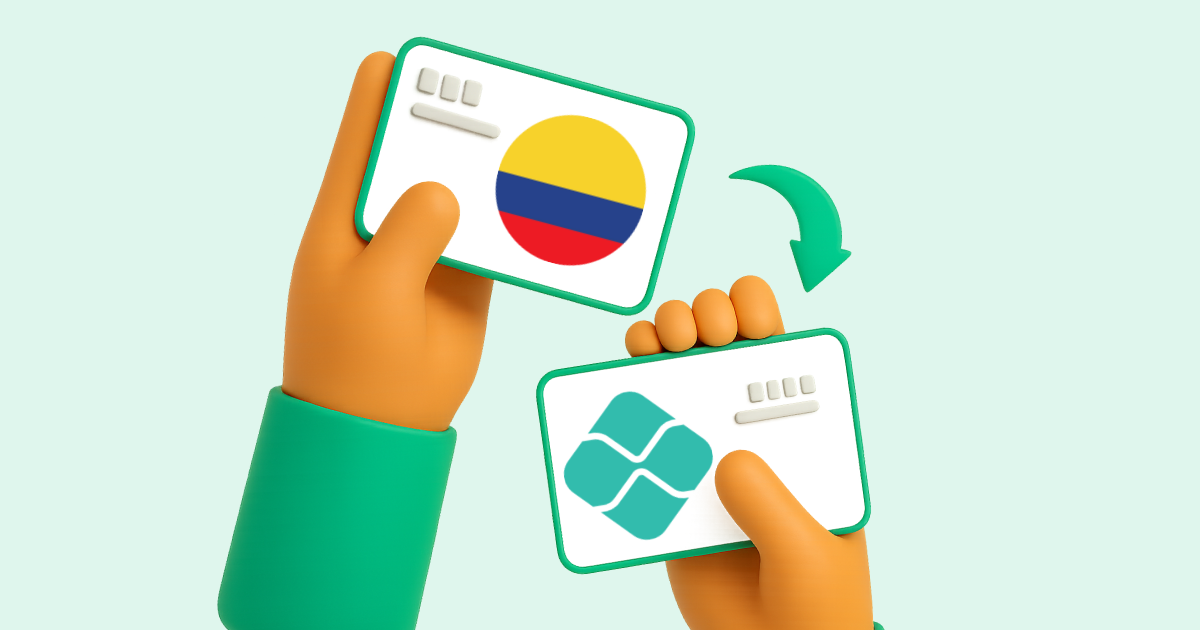 Pasar Transferencia bancaria Colombia a Pix Brasil
