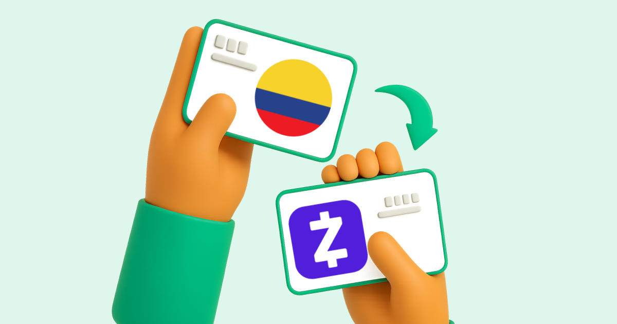 Pasar Transferencia bancaria Colombia a Zelle