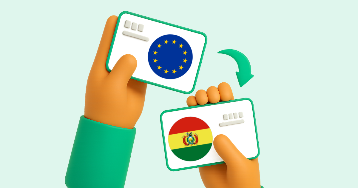 Pasar Transferencia bancaria Europa a Transferencia Bancaria Bolivia