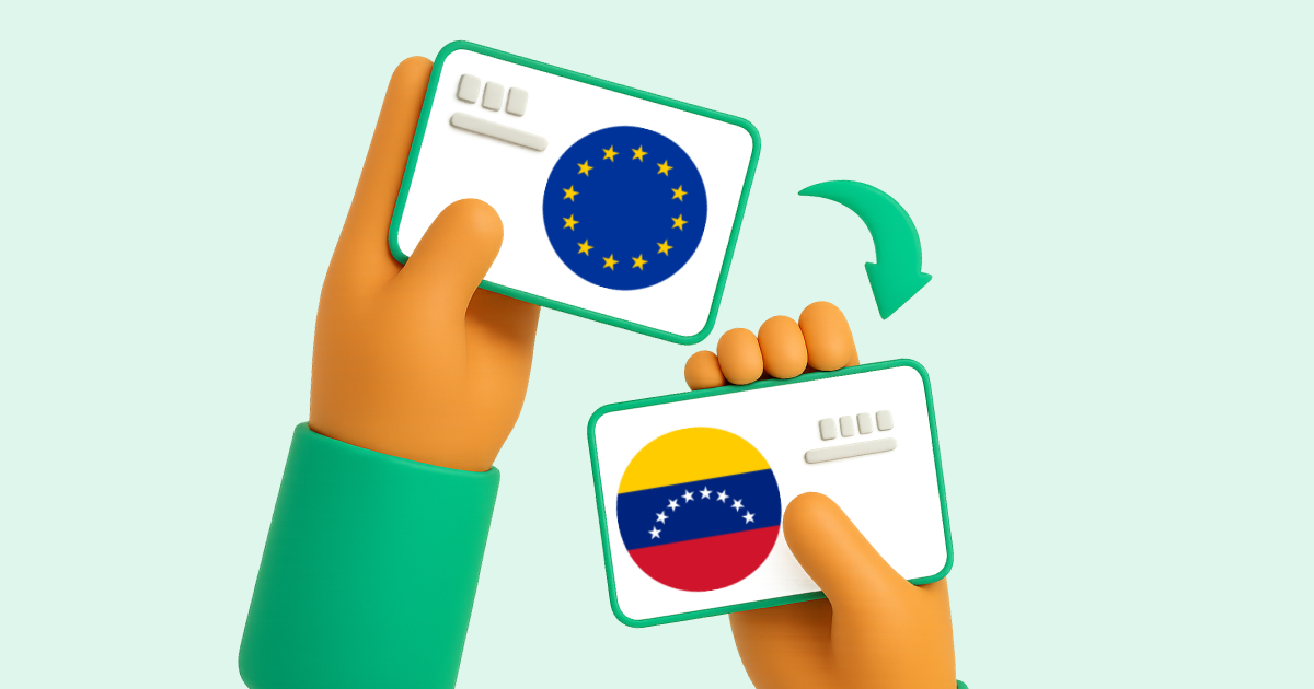 Pasar Transferencia bancaria Europa a Transferencia bancaria Venezuela