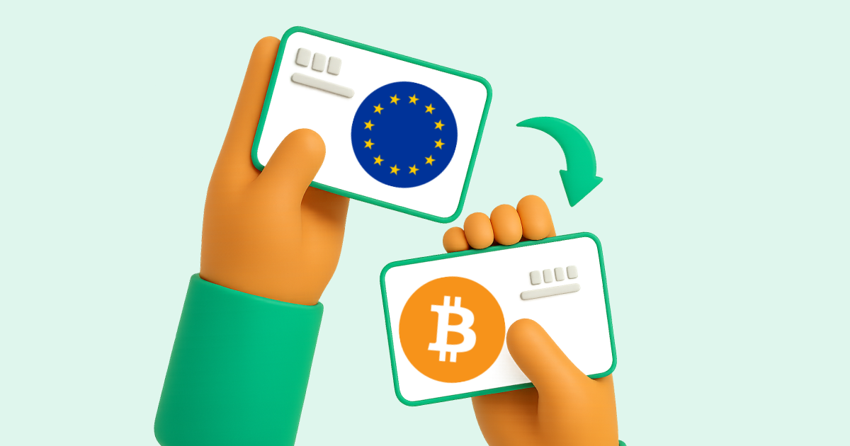 Pasar Transferencia bancaria Europa a Bitcoin