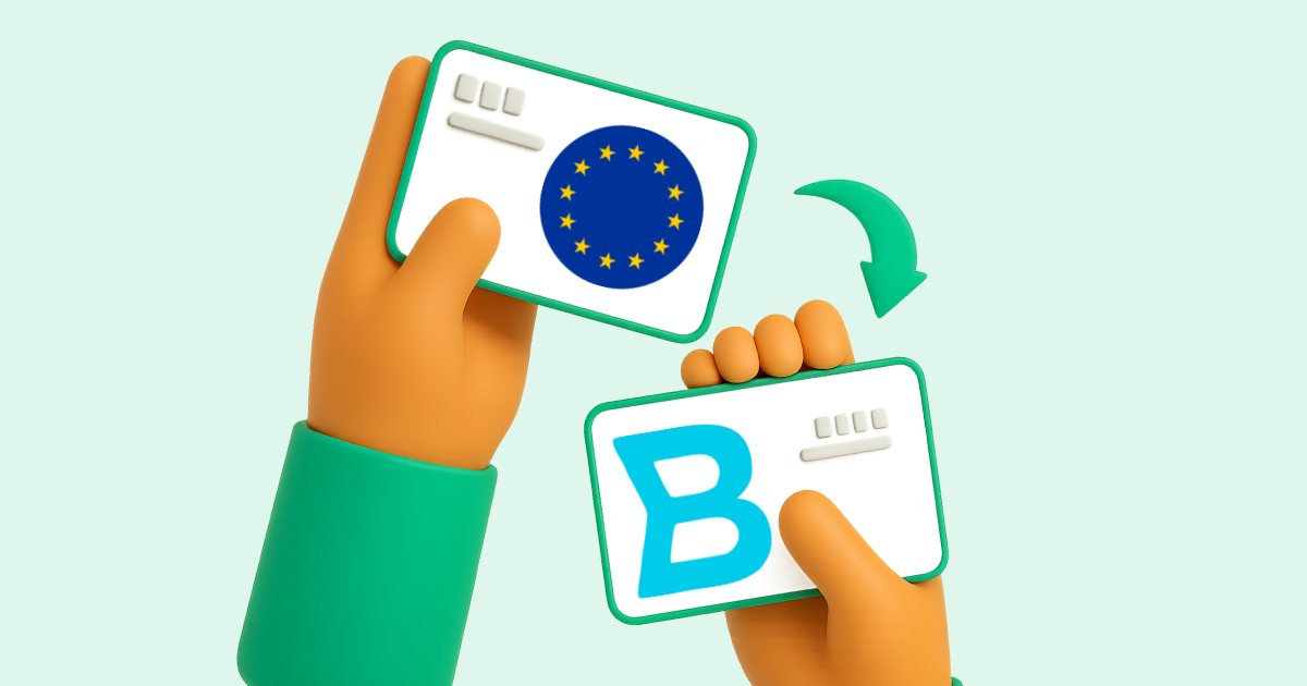 Pasar Transferencia bancaria Europa a Bre-B