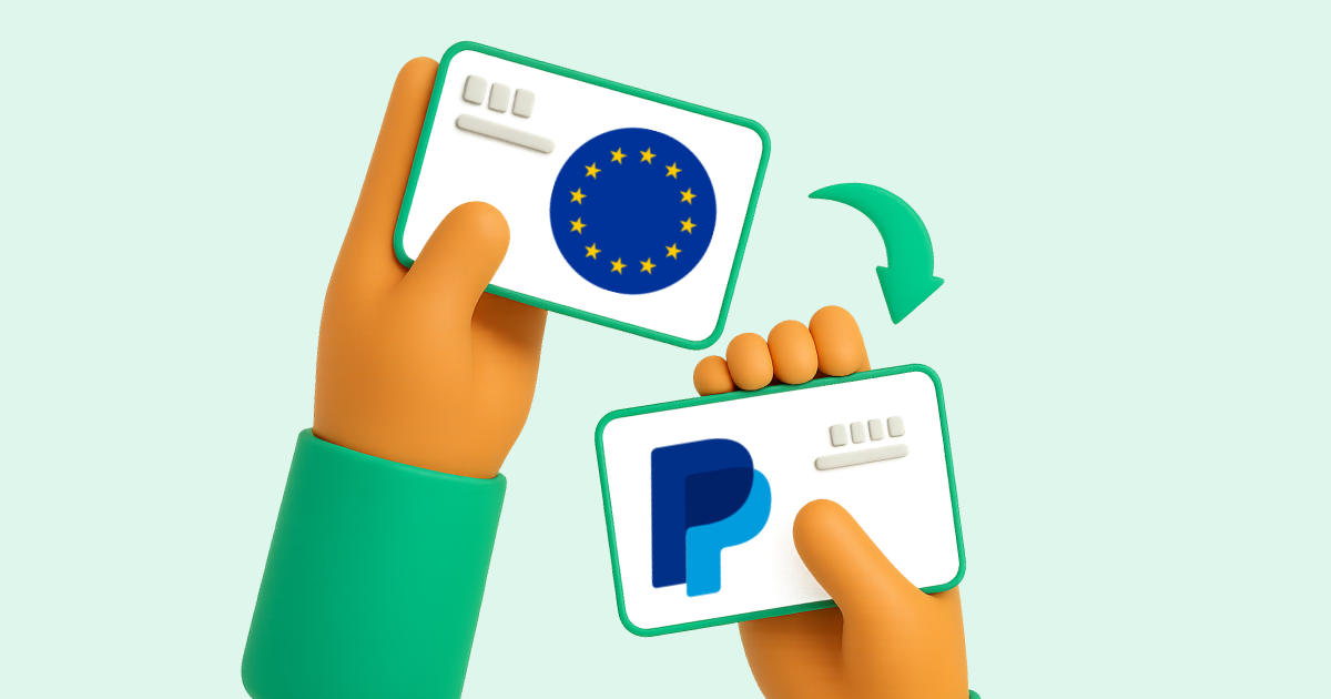 Pasar Transferencia bancaria Europa a PayPal