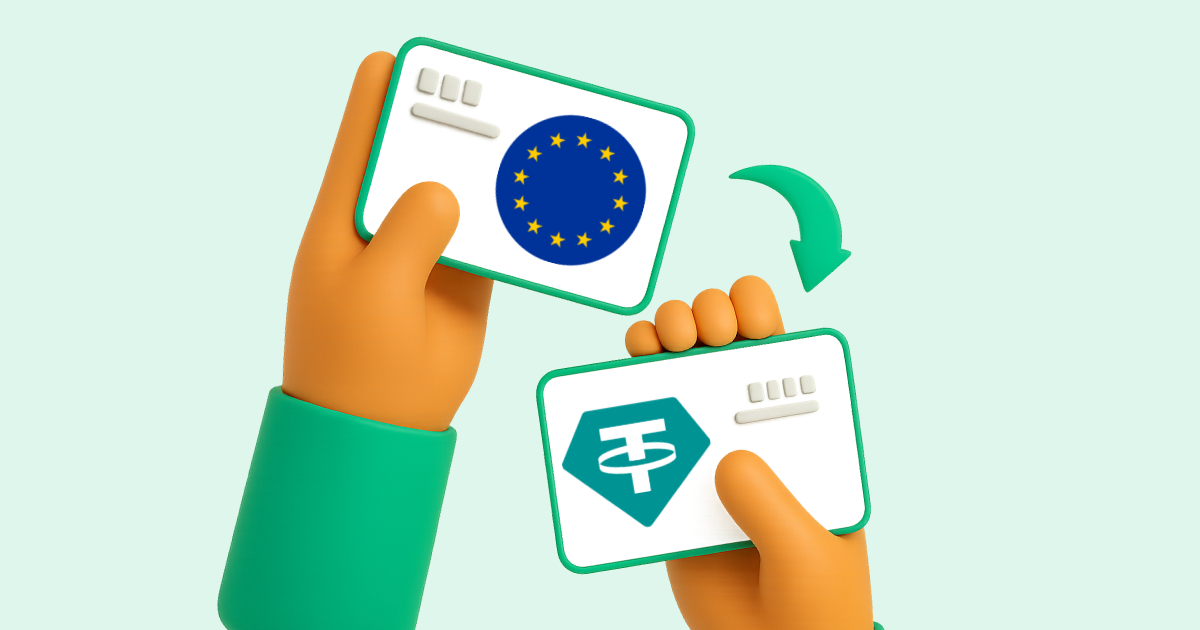 Pasar Transferencia bancaria Europa a Tether USDT