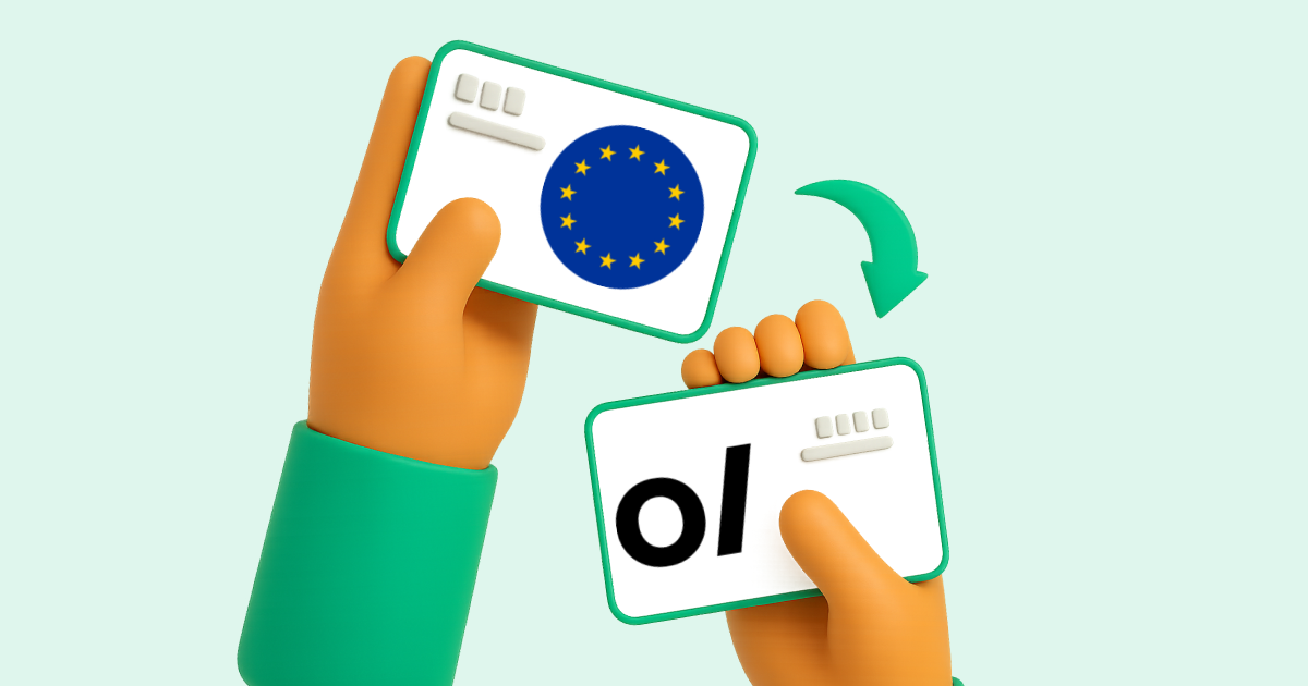 Pasar Transferencia bancaria Europa a Volet
