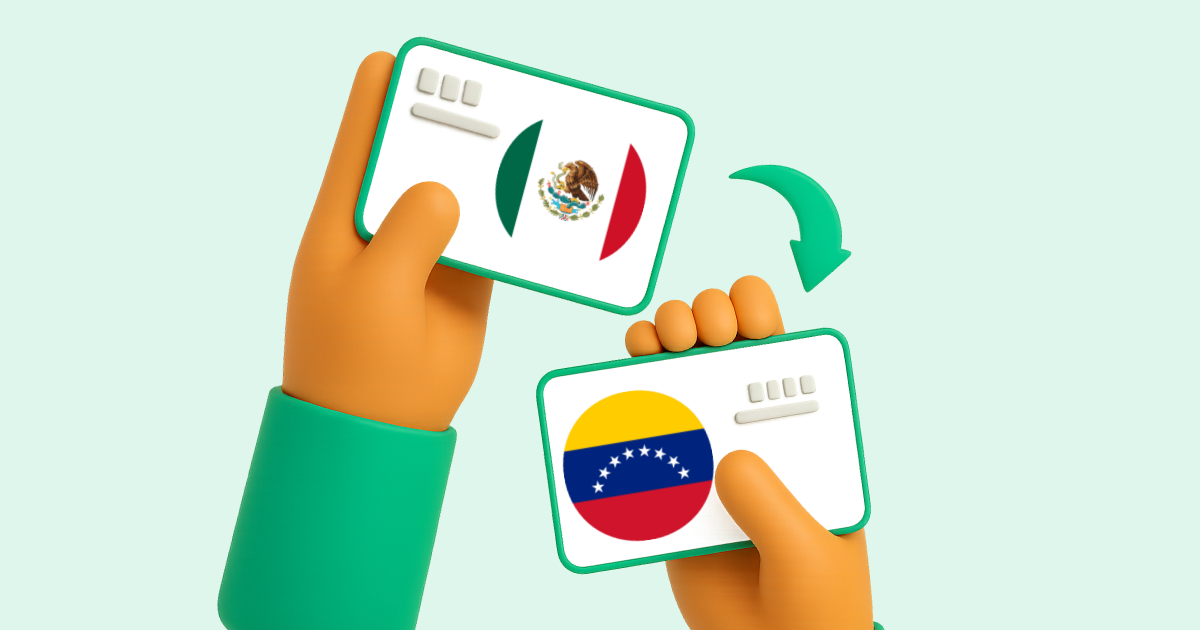 Pasar Transferencia bancaria México a Transferencia bancaria Venezuela