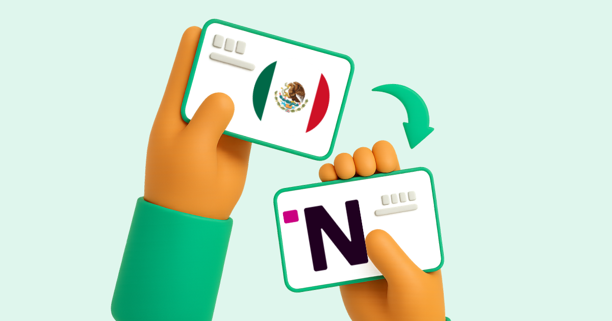 Pasar Transferencia bancaria México a Nequi