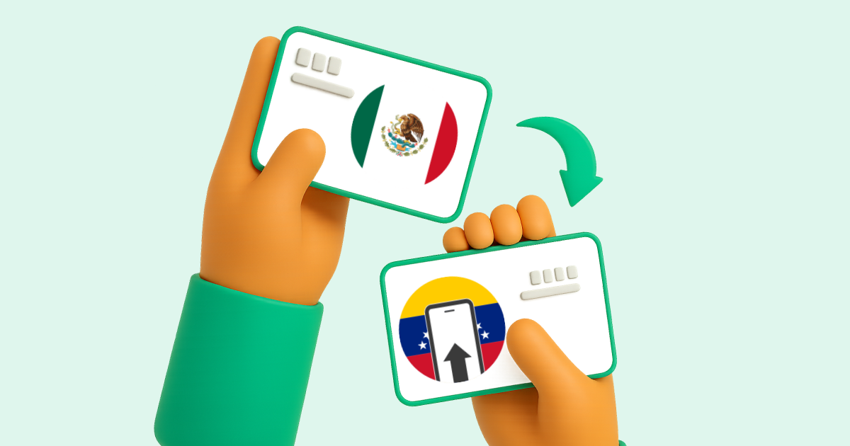 Pasar Transferencia bancaria México a Pago Móvil Venezuela
