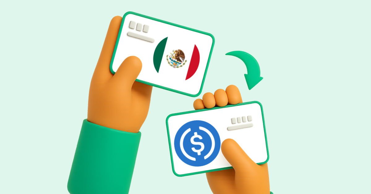 Pasar Transferencia bancaria México a USDC (USD Coin)