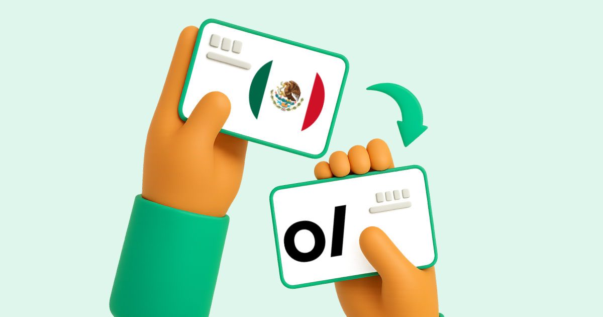 Pasar Transferencia bancaria México a Volet