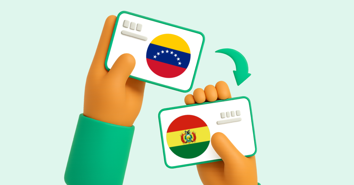 Pasar Transferencia bancaria Venezuela a Transferencia Bancaria Bolivia