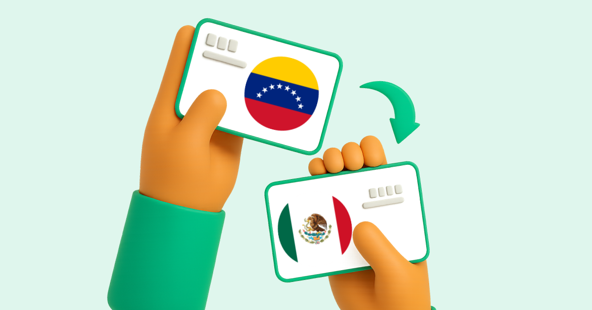 Pasar Transferencia bancaria Venezuela a Transferencia bancaria México
