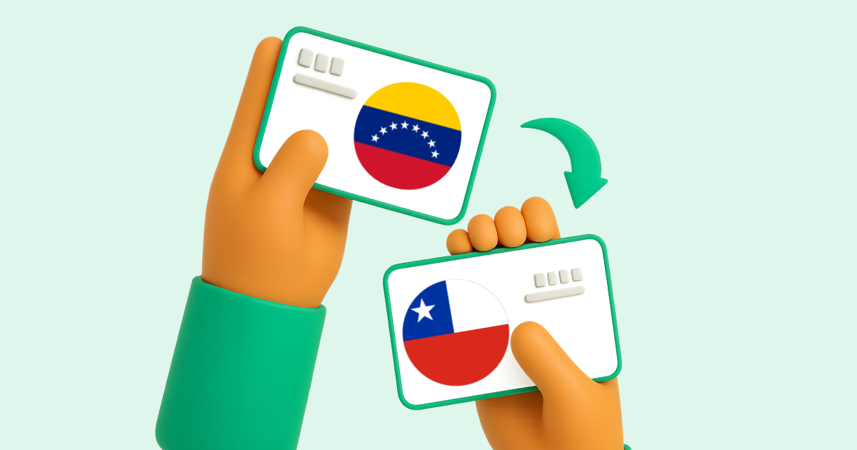 Pasar Transferencia bancaria Venezuela a Transferencia bancaria Chile