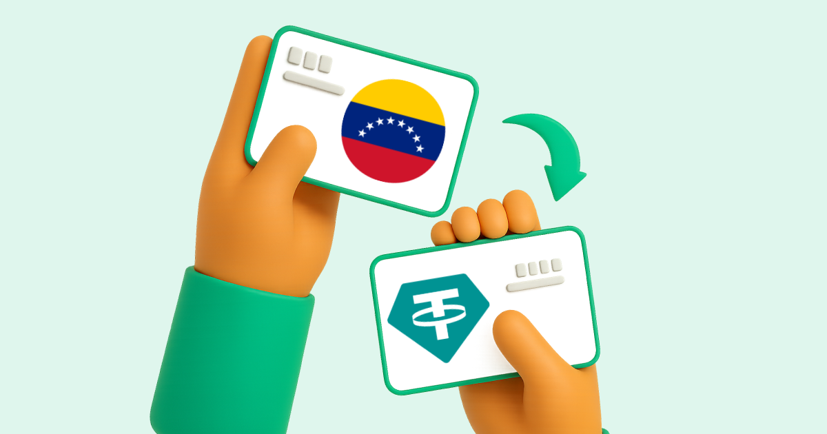 Pasar Transferencia bancaria Venezuela a Tether USDT