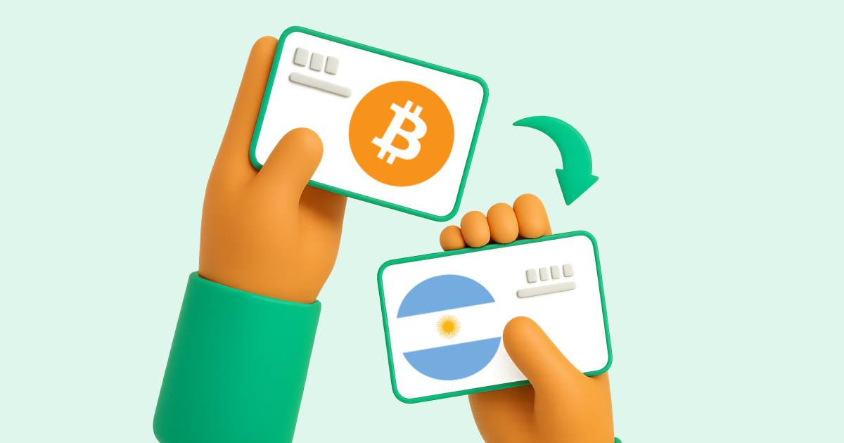 Pasar Bitcoin a Transferencia bancaria Argentina