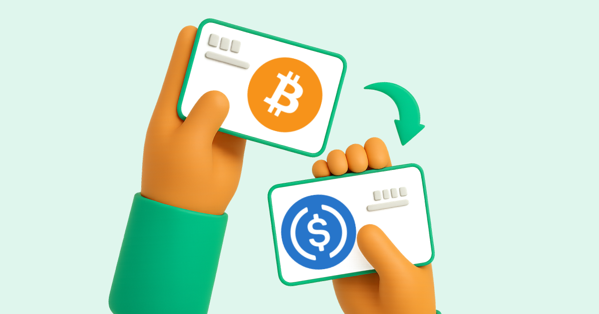 Pasar Bitcoin a USDC (USD Coin)