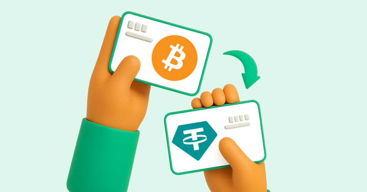 Pasar Bitcoin a Tether USDT