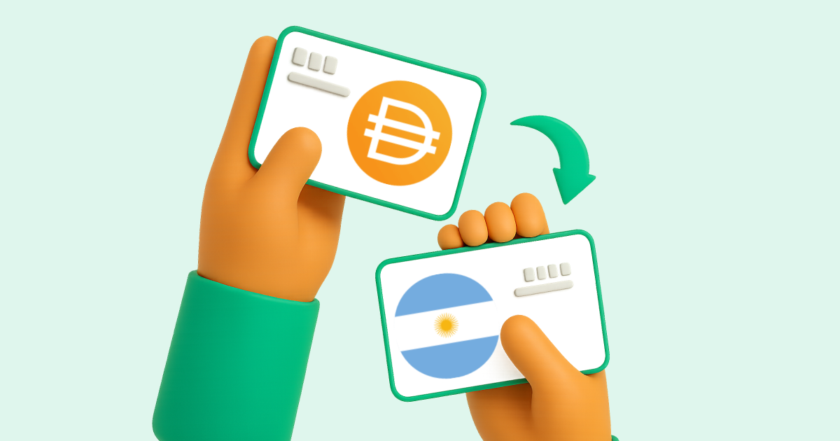 Pasar DAI criptomoneda a Transferencia bancaria Argentina