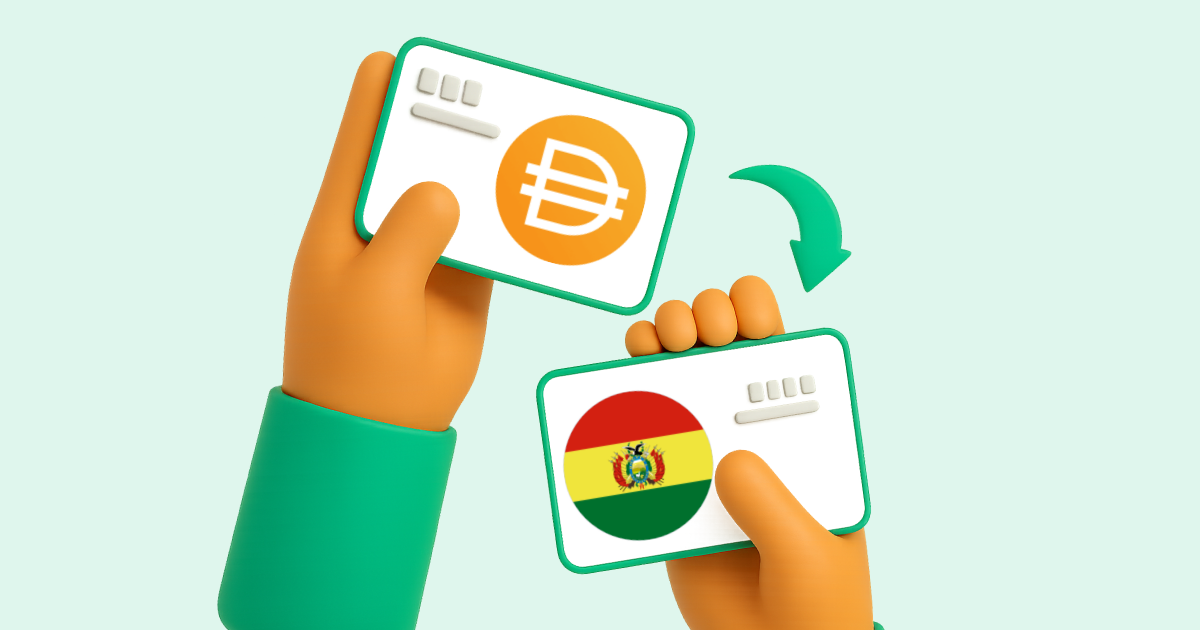 Pasar DAI criptomoneda a Transferencia Bancaria Bolivia