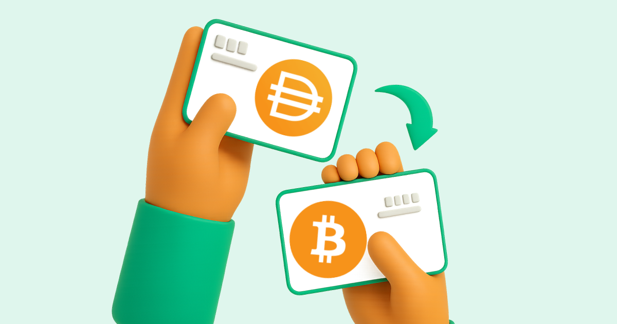 Pasar DAI criptomoneda a Bitcoin