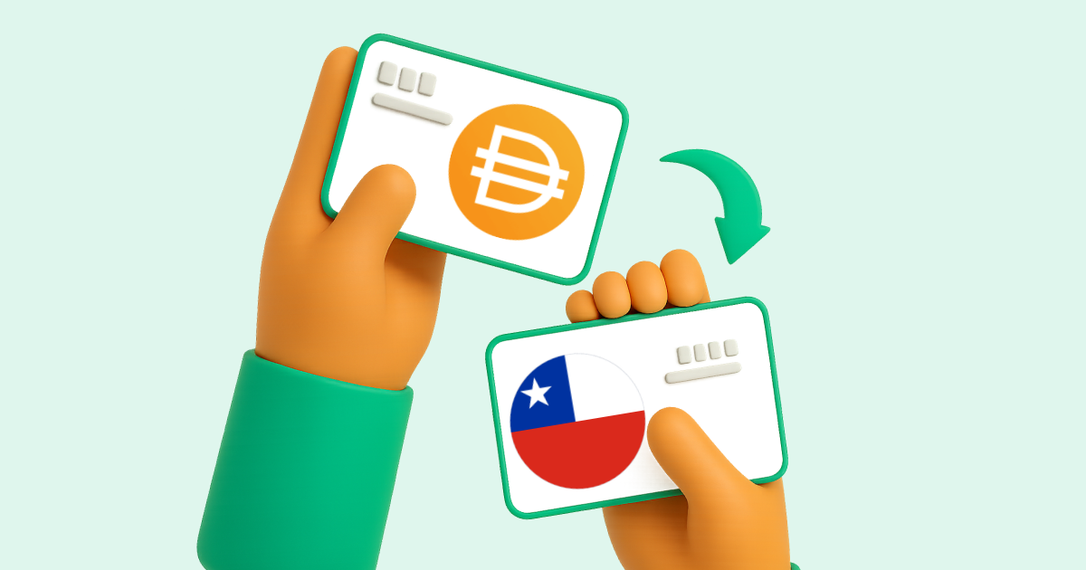 Pasar DAI criptomoneda a Transferencia bancaria Chile