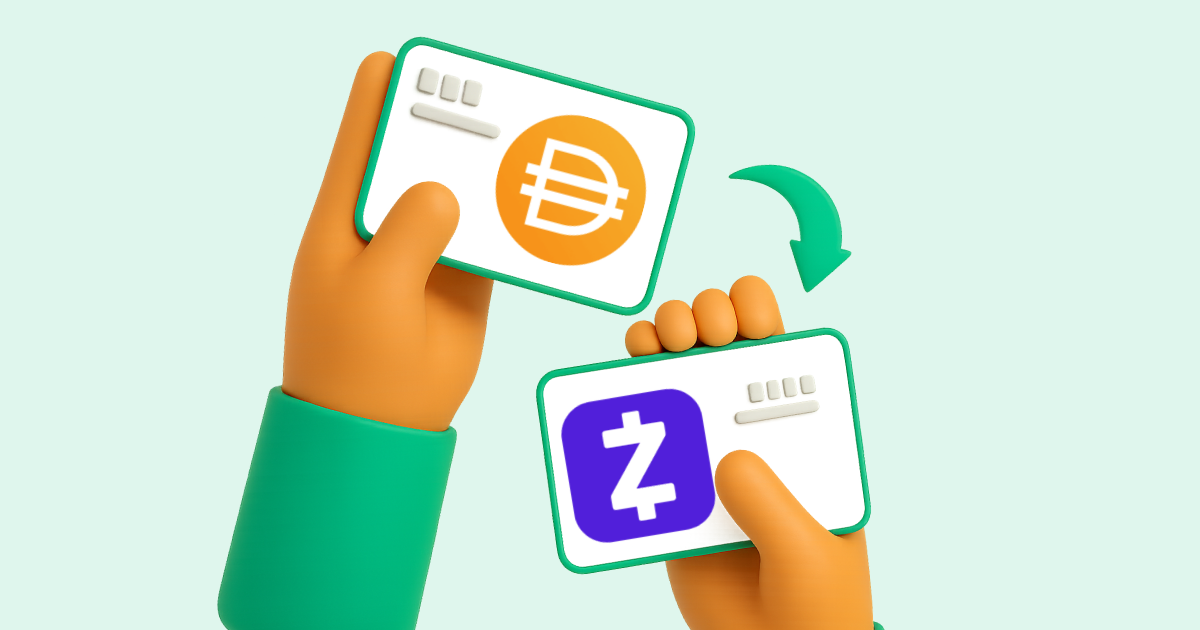 Pasar DAI criptomoneda a Zelle