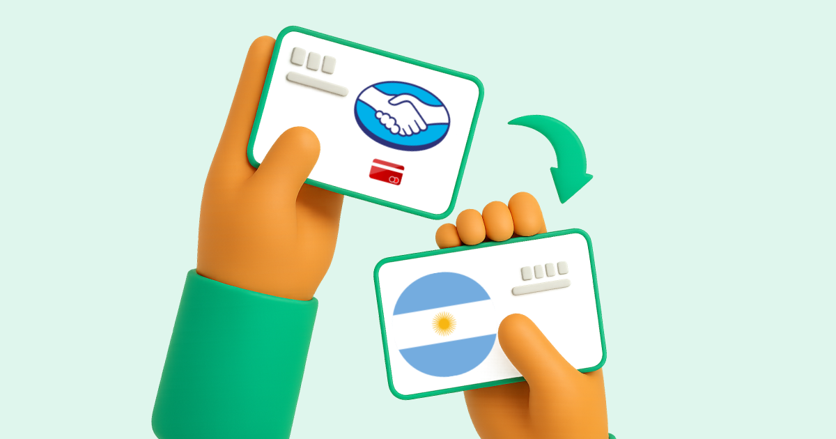 Pasar Mercado Pago (tarjeta de crédito) a Transferencia bancaria Argentina