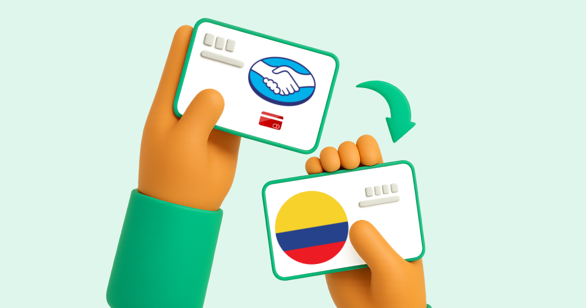 Pasar Mercado Pago (tarjeta de crédito) a Transferencia bancaria Colombia