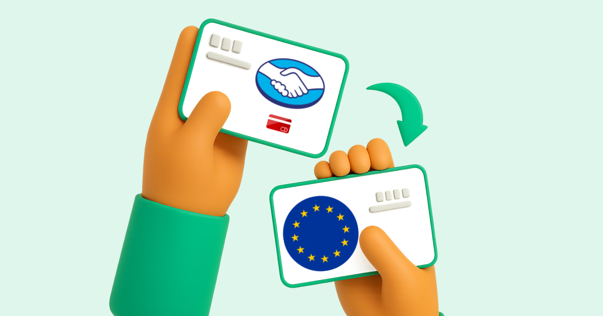 Pasar Mercado Pago (tarjeta de crédito) a Transferencia bancaria Europa