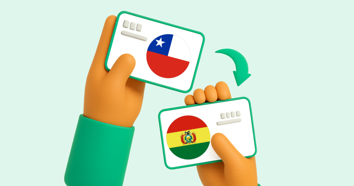 Pasar Transferencia bancaria Chile a Transferencia Bancaria Bolivia