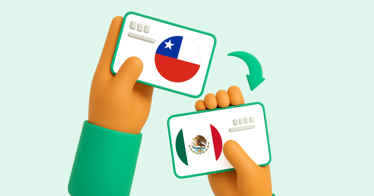 Pasar Transferencia bancaria Chile a Transferencia bancaria México