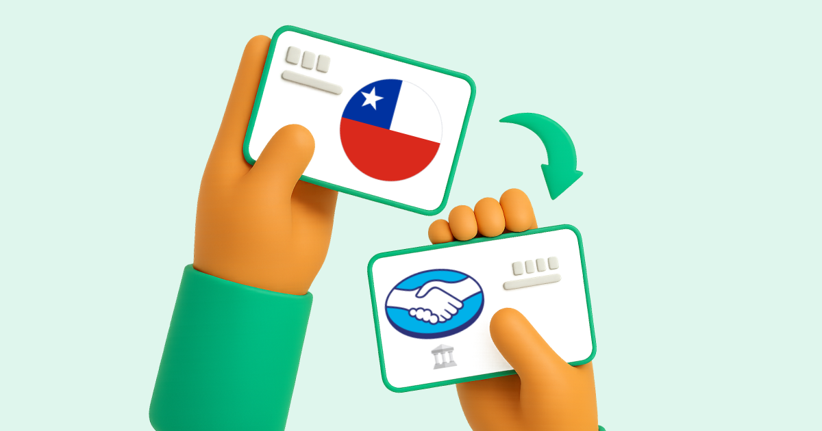 Pasar Transferencia bancaria Chile a Mercado Pago