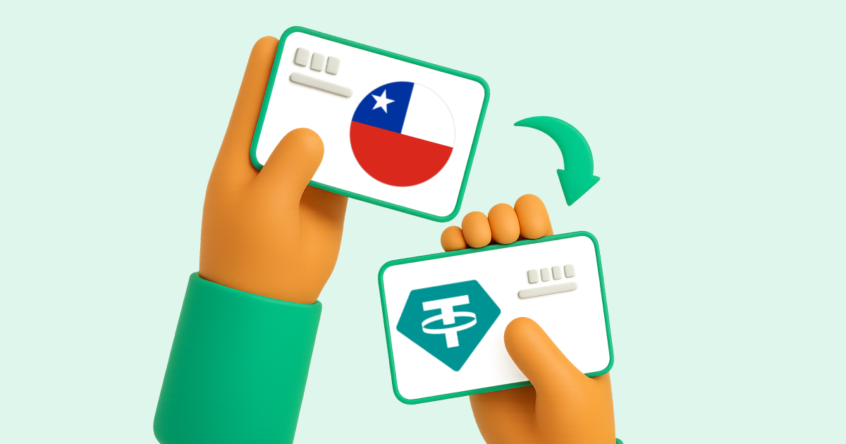 Pasar Transferencia bancaria Chile a Tether USDT