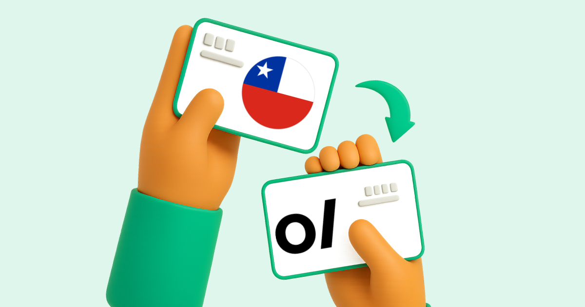 Pasar Transferencia bancaria Chile a Volet